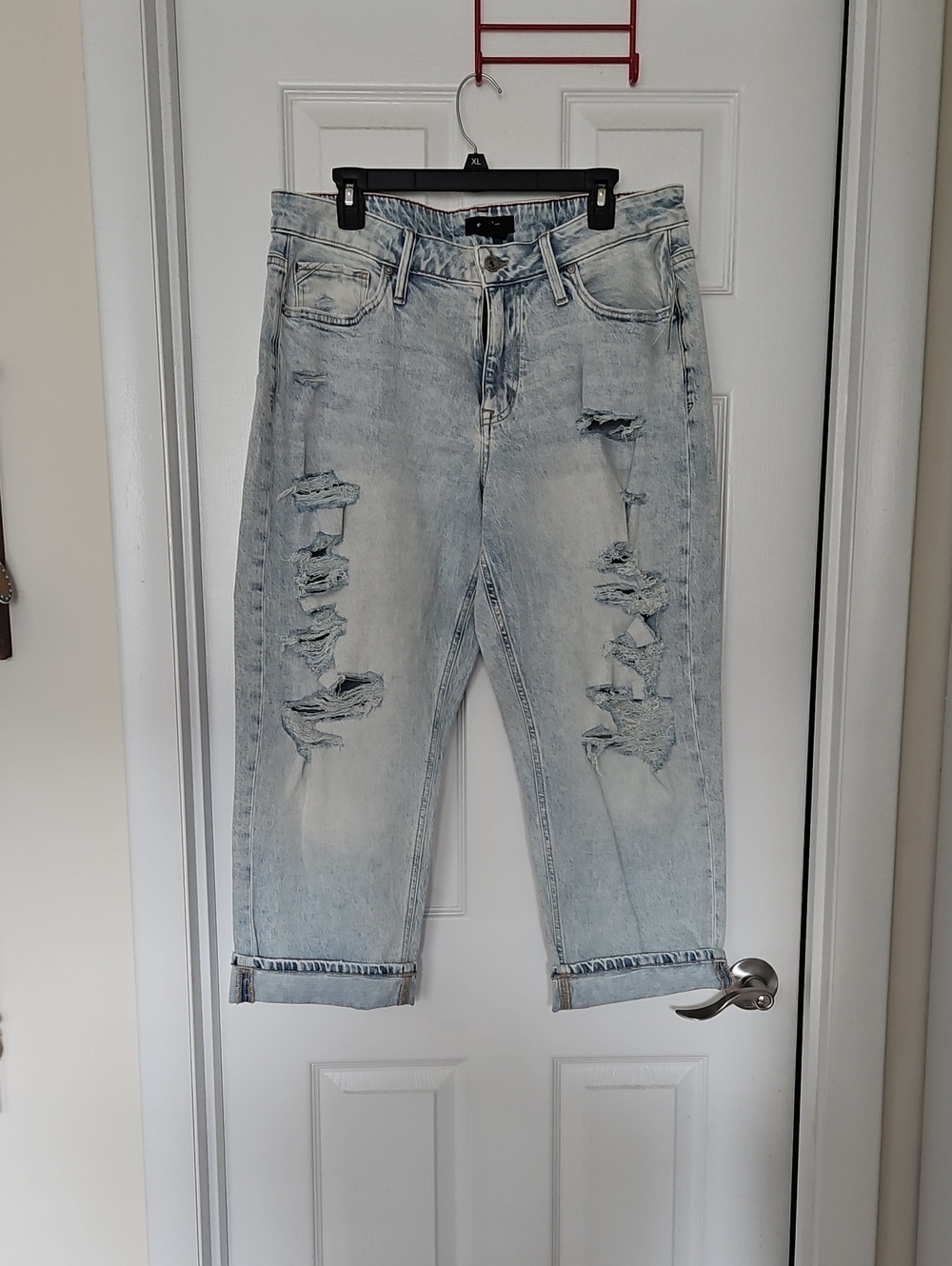 Edgely By Maurices Light Wash Original Fit Mid-rise Boyfriend Crop Jeans